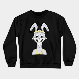 Rabbit ready to have fun Crewneck Sweatshirt